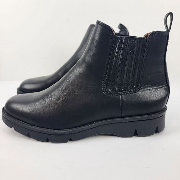 B.O.C. By Born Erin Womens Chelsea Ankle Boot Leather pull on Black Size 7.5M - Picture 2 of 10